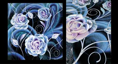 Декоративное панно, для бассейнов, керамическая мозаика, ROSE Purple Heart, Craig Bragdy