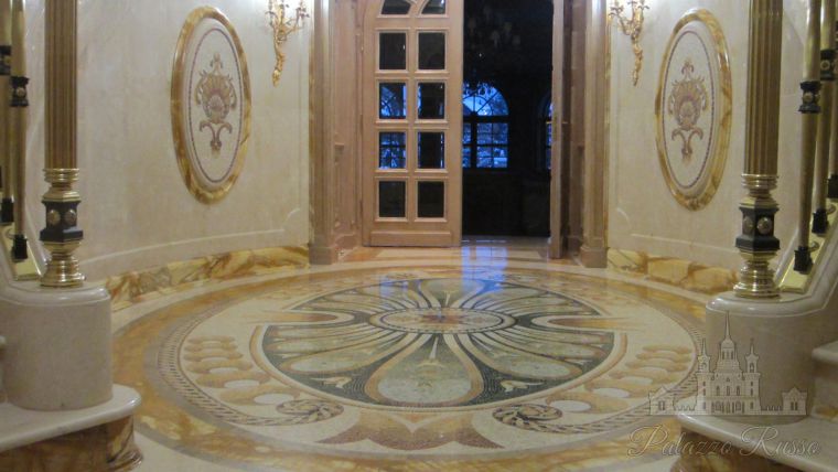 Мраморная мозаика, для стен и полов, Grand Hotel Des Iles Borromees, Cheope Major, Friul Mosaic