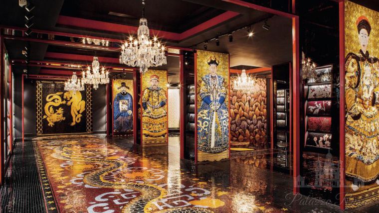 Мозаика стекло, для полов и стен, Beijing Showroom, Sicis