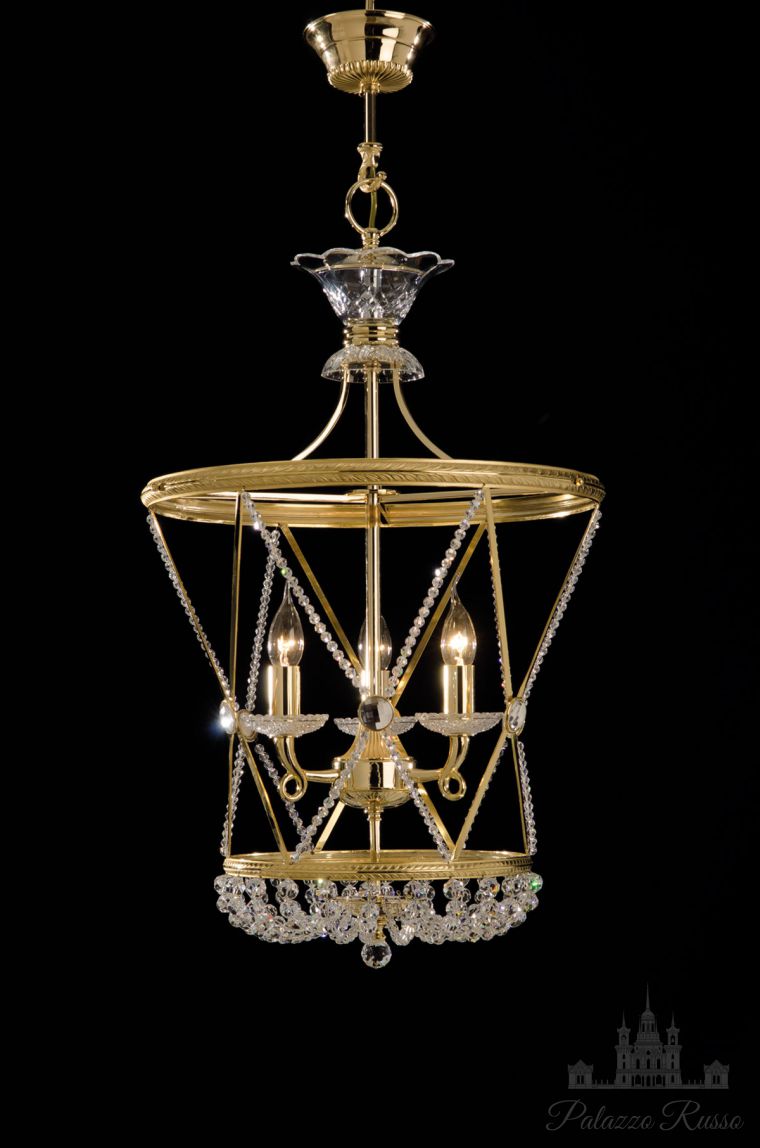 Подвесные светильники, отделка - Oro Brillo Y Mate, кристаллы Swarovski, 2599, Almerich