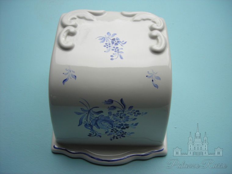 Aксессуары, бумагодержатель закрытый Charleston, декор - Sceau Bleu, 13 15 06, Herbeau