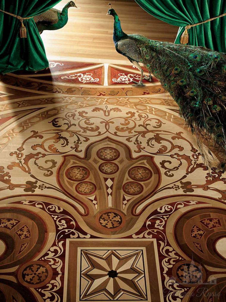 Художественный паркет, по дизайну и размерам заказчика, Laser Inlays 2, Berti