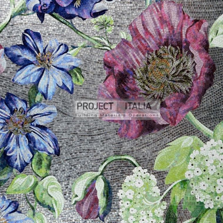 Стеклянная мозаика, для полов и стен, Hand Cut Glass Mosaic, Project Italia