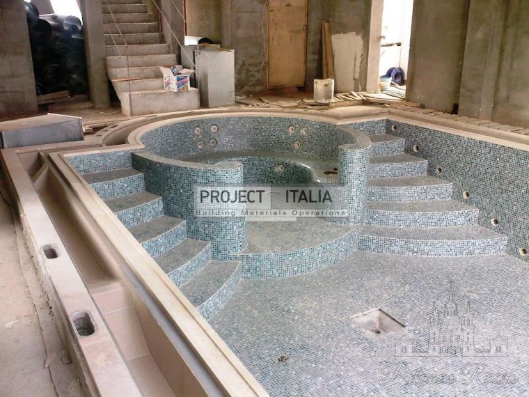 Стеклянная мозаика, для полов и стен, Swimming Pool 6, Project Italia