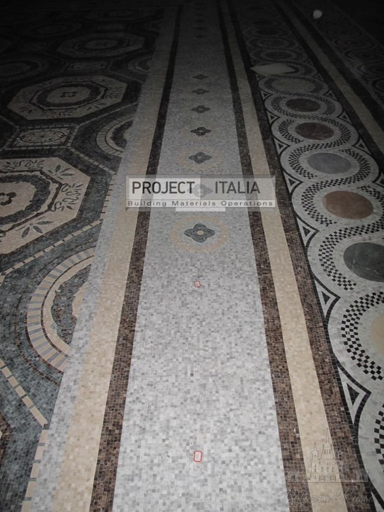 Мозаика, для полов и стен, мрамор, полы из мраморной мозаики, Music Hall 8, Project Italia