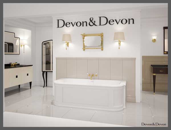 Зеркало для ванной комнаты, Vogue 1, глянцевое черное покрытие, DEVOGUE1 2, Devon Devon