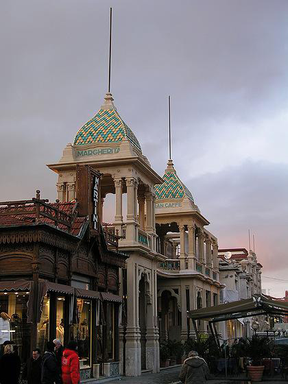 Керамическая плитка, восстановление исторического купола кафе Margherita в виареджио, Gran Cafe, Franco Pecchioli