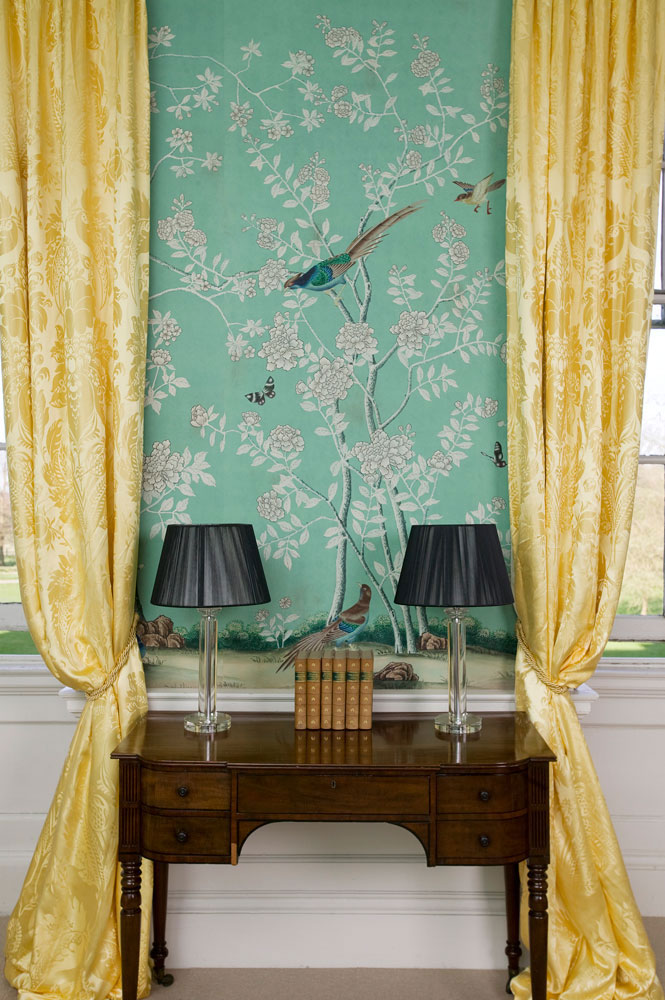 Ткани, шелк, цвет Impero, PINEAPPLE/ 2295, De Gournay
