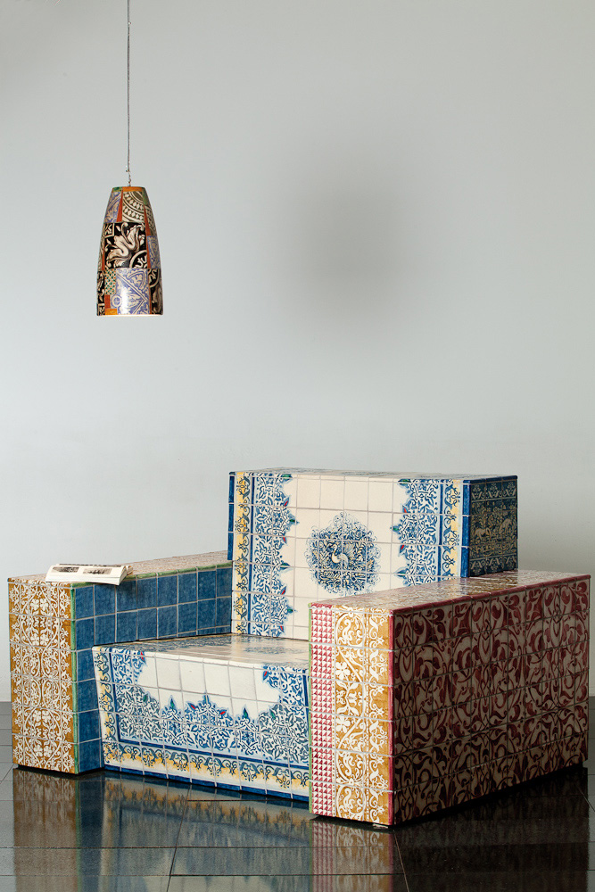 Керамическая плитка, для полов и стен, Cotto Manuale Decorato, Custom Chair Trasparente, Le Nid