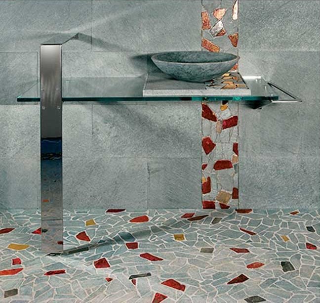 Мозаика, для полов и стен, вулканическая лава, Intarsi Mosaico MSR20, Casa Piu